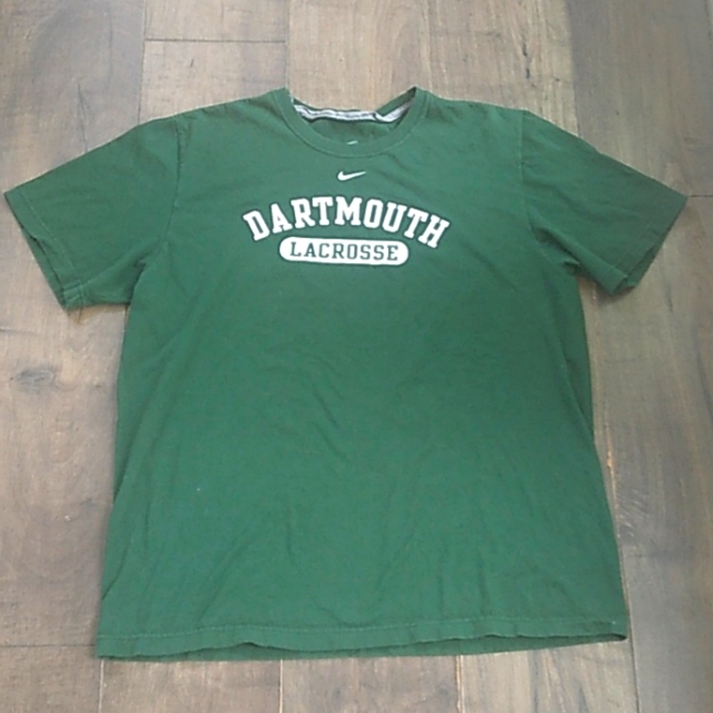 NIKE DARTMOUTH 100% COTTON  LACROSSE TEE MENS XL